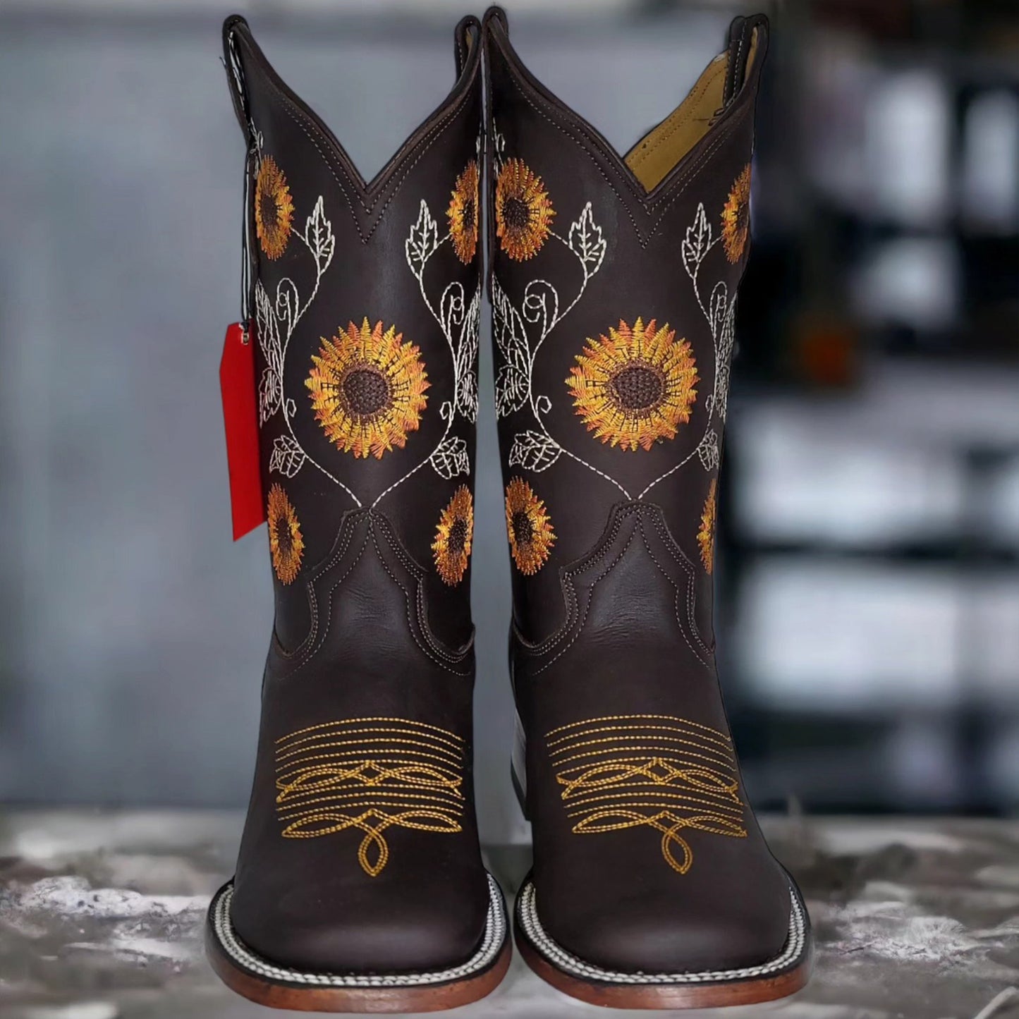  Women's Sunflower Cowboy Boots