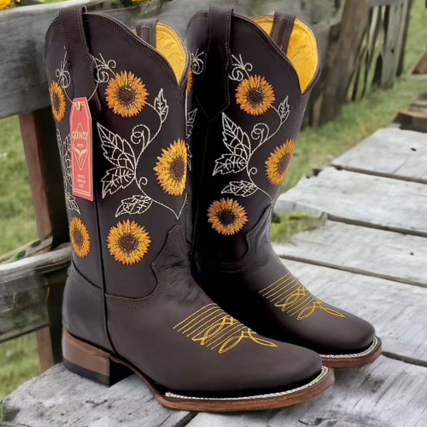  Women's Sunflower Cowboy Boots