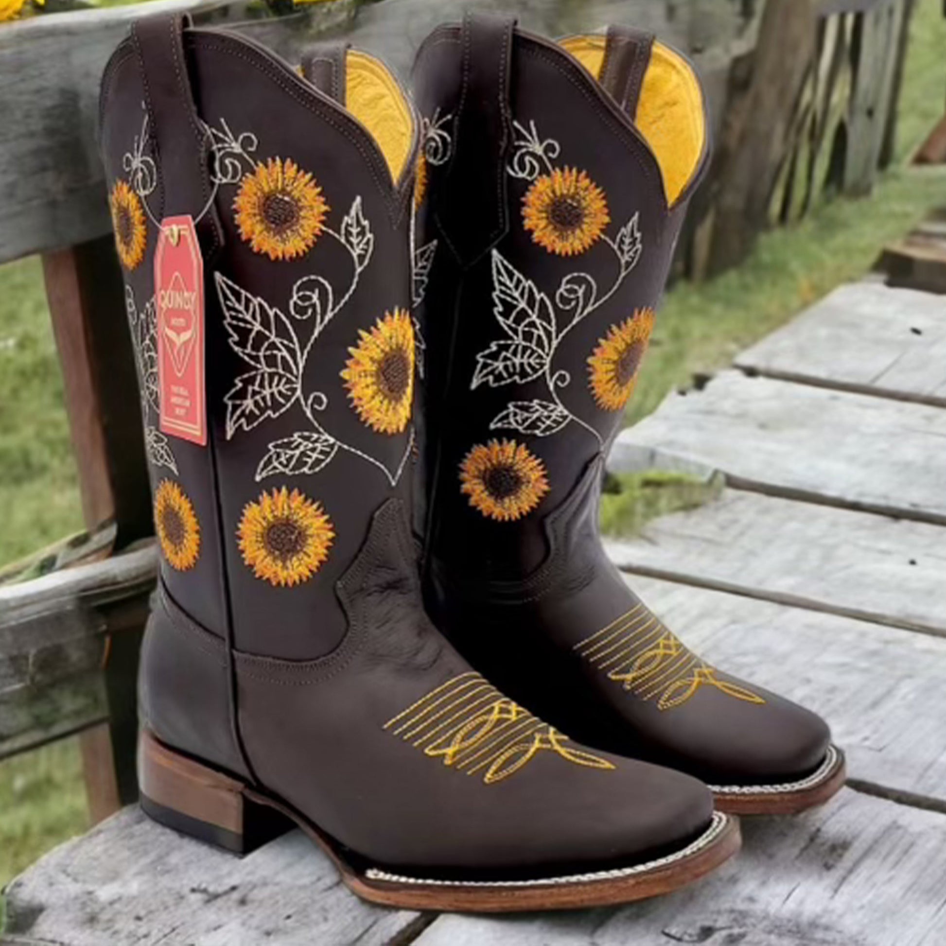  Women's Sunflower Cowboy Boots