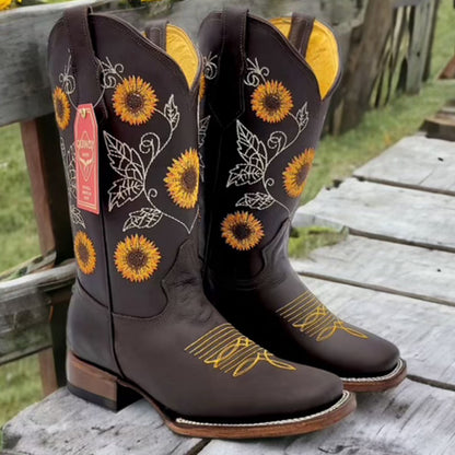  Women's Sunflower Cowboy Boots