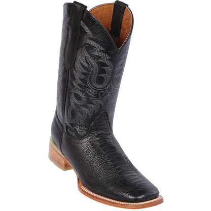  Mens Ostrich Leg Print Boots