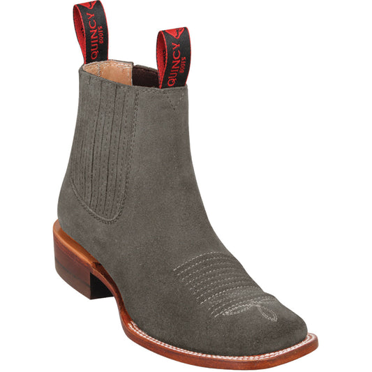  Grey Suede Booties