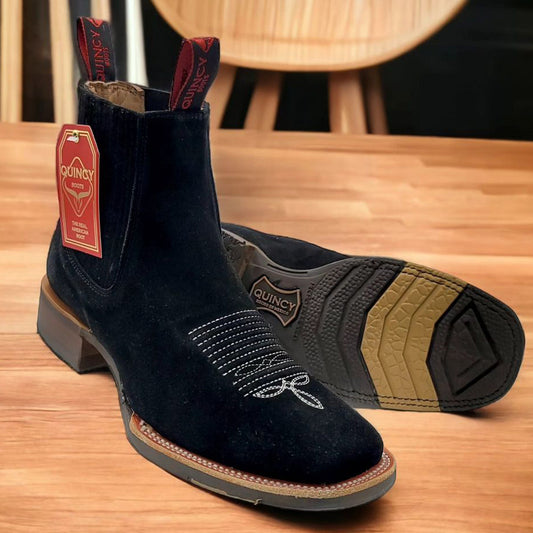  Mens Black Suede Boots