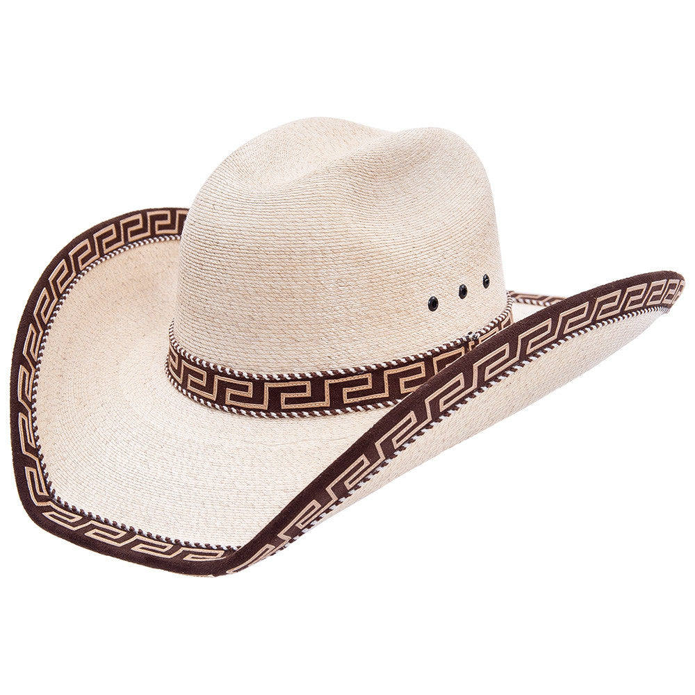  Sahuayo Palm Decorated Cowboy Hat