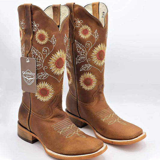  Sunflower Cowgirl Boots
