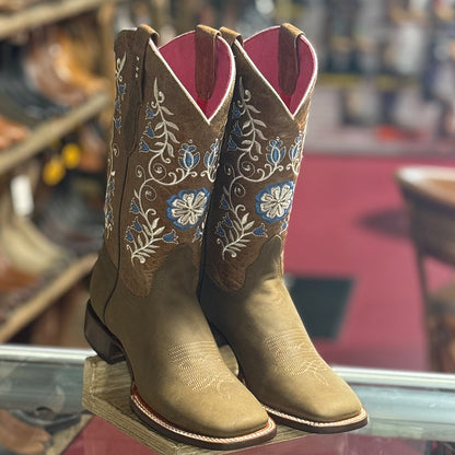  Flowered Cowgirl Boot