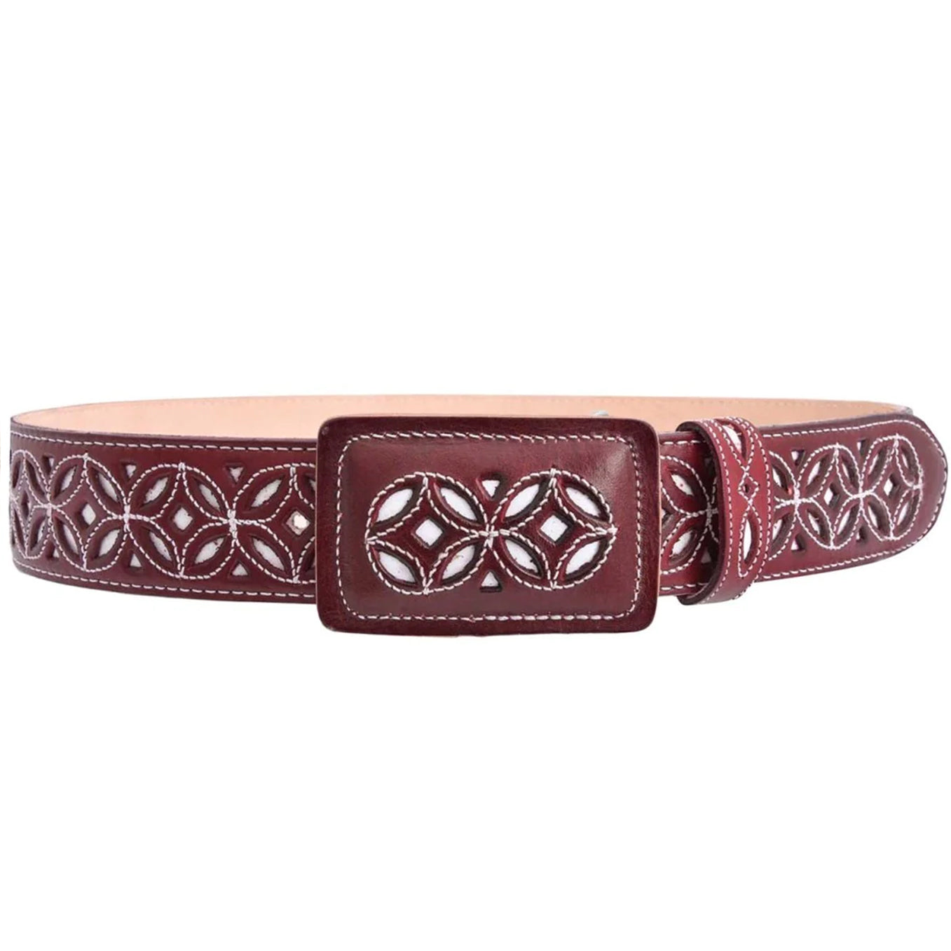  Leather Carved Cowboy Belts