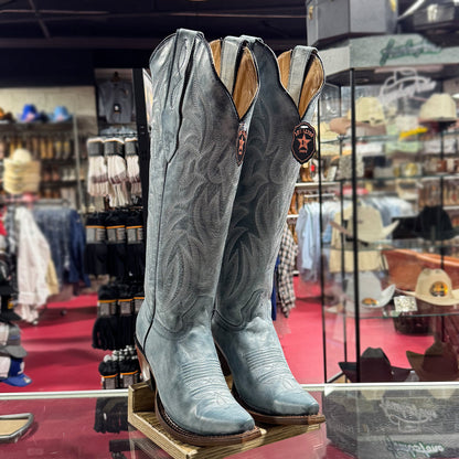  Vintage Blue Jean Knee High Boots