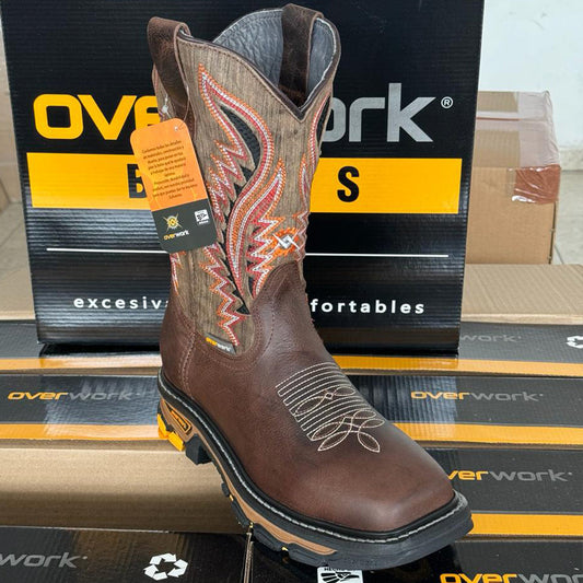  Mens Square Toe Work Boots