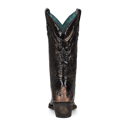 Corral Women's Black Bronze Cowgirl Boots
