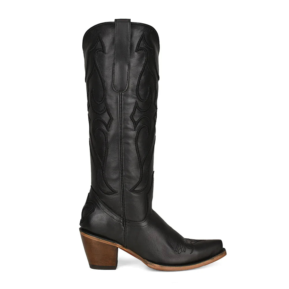Corral Ladies Tall Black Snip Toe Boot