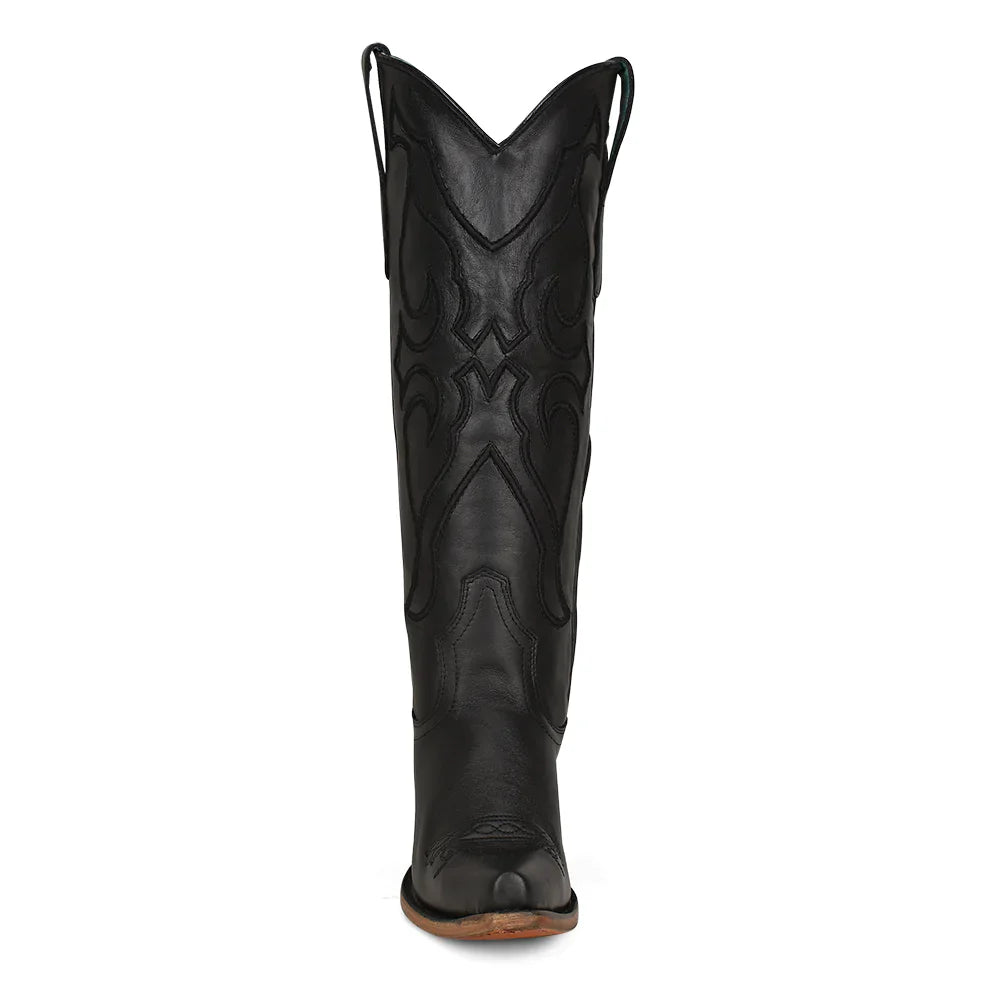 Corral Ladies Tall Black Snip Toe Boot