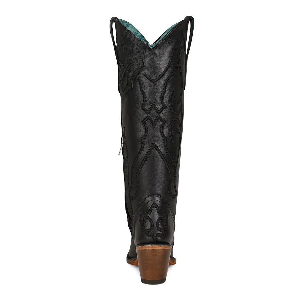 Corral Ladies Tall Black Snip Toe Boot