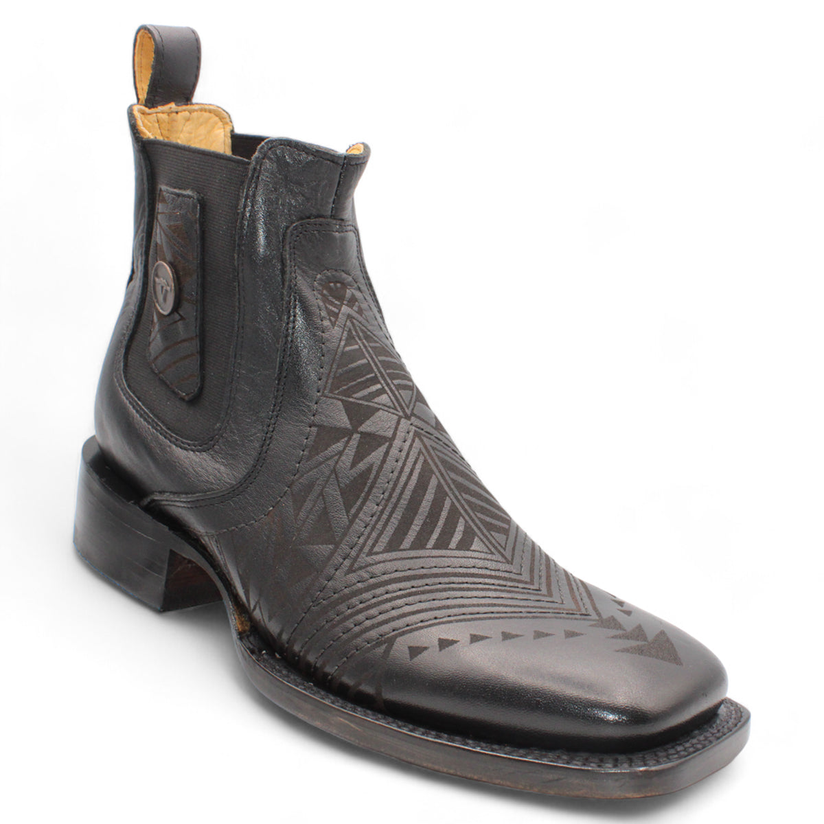  Ankle Laser Engraved Boots