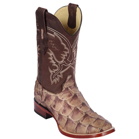  Mink Matte Pirarucu Cowboy Boots