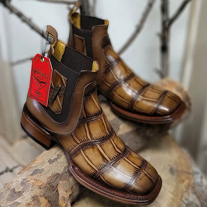  Alligator Print Boots