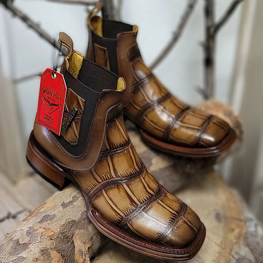  Alligator Print Boots
