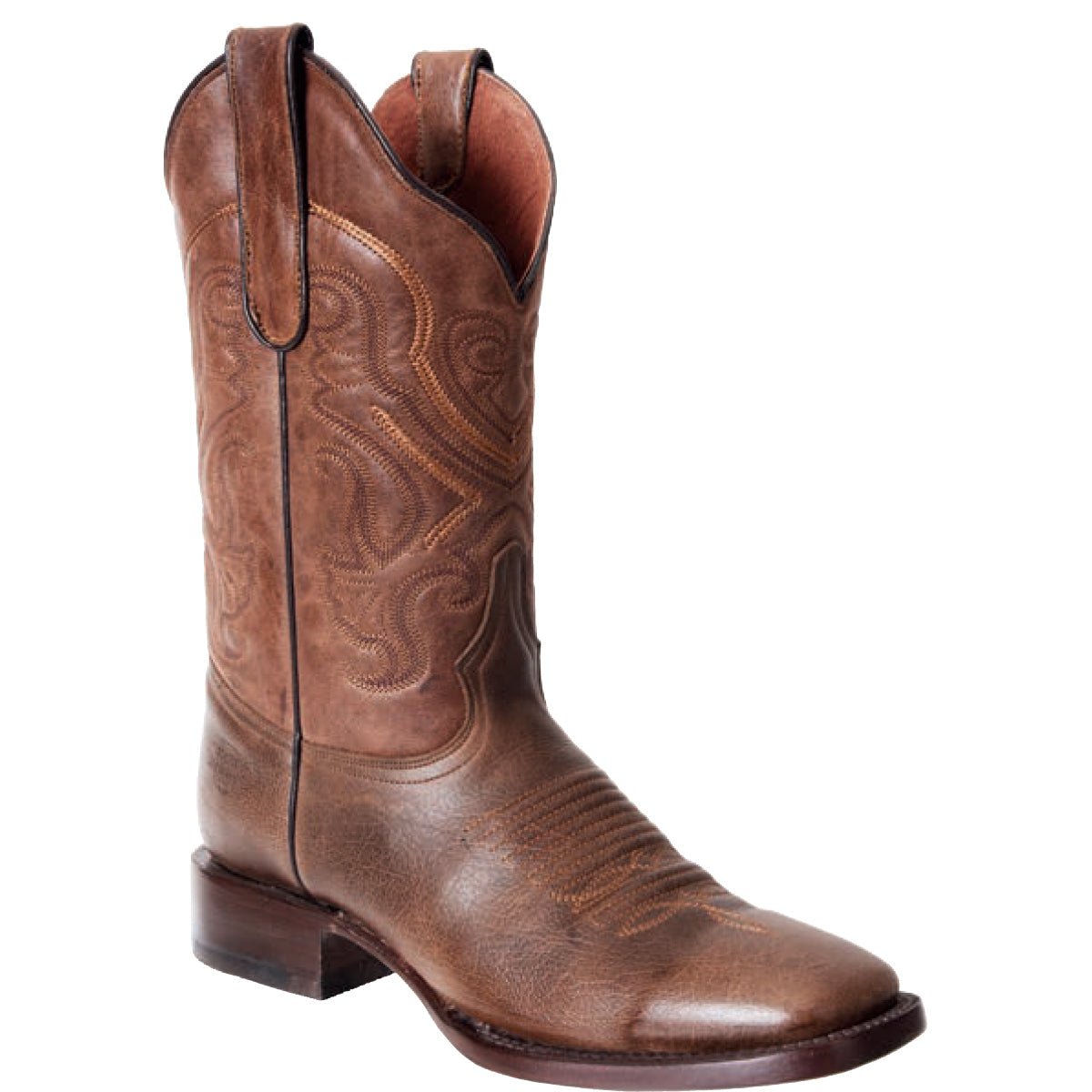 Napa Brown Square Toe Cowboy Boots