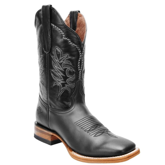  Napa Black Square Toe Cowboy Boots