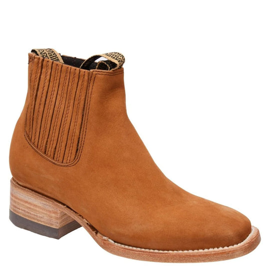  Women's Light Brown Booties - Botines Charros