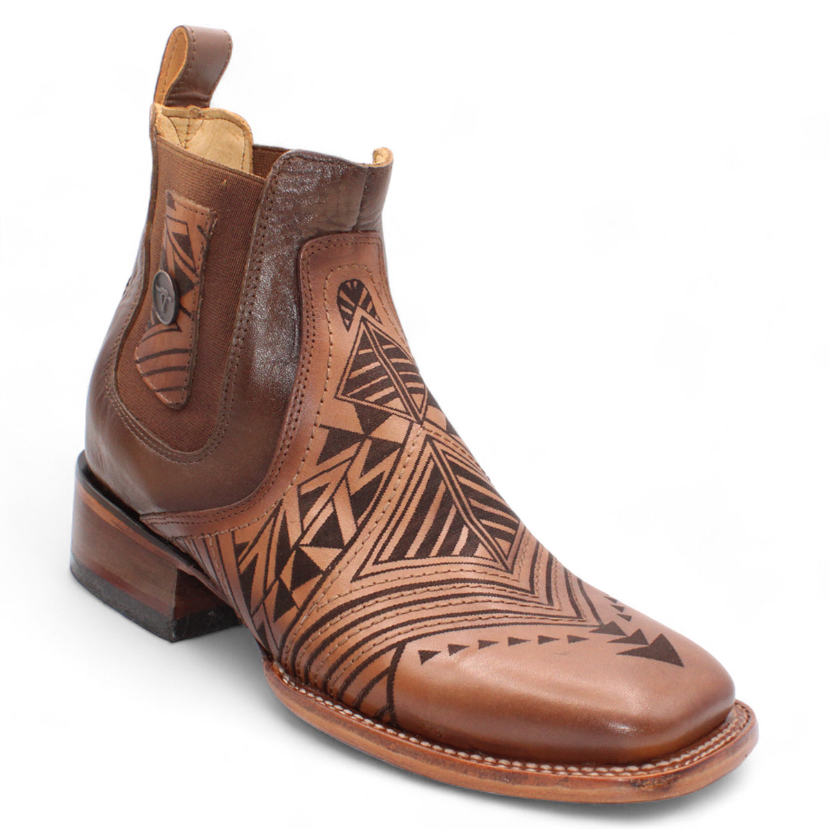 Ankle Laser Engraved Boots
