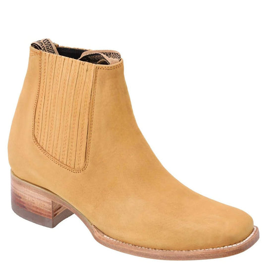  Men's Sand Brown Nubuck Ankle Boots