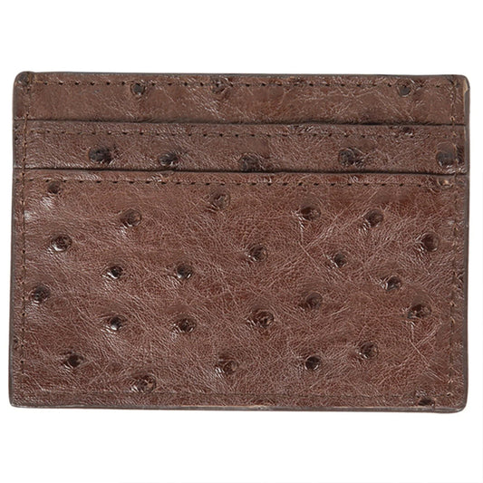  Brown Ostrich Card Holder
