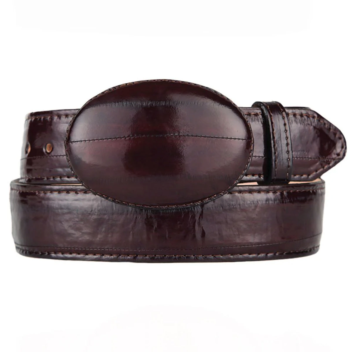  Brown Eel Skin Belt