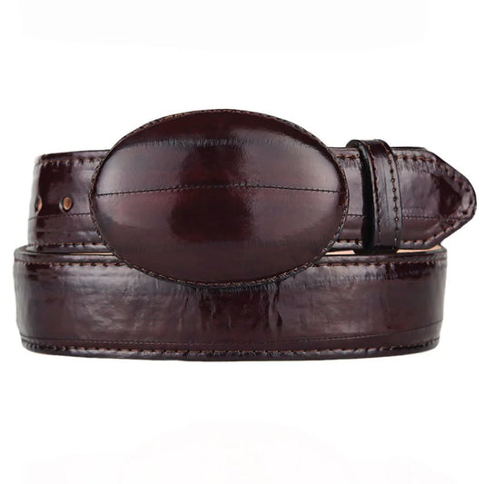  Brown Eel Skin Belt