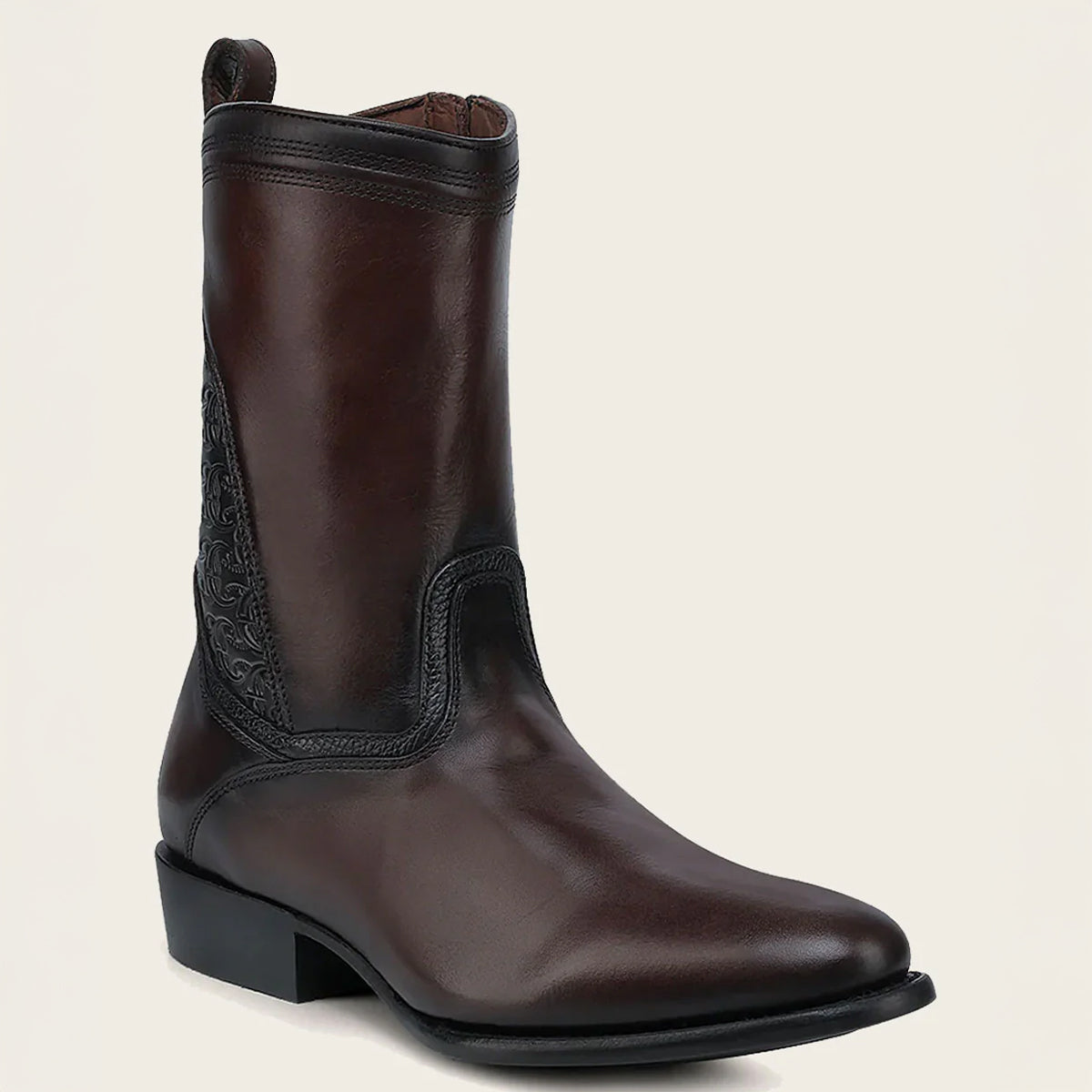  Chocolate Round Toe Boot