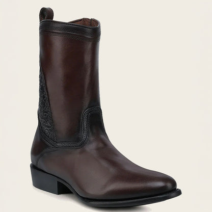  Chocolate Round Toe Boot