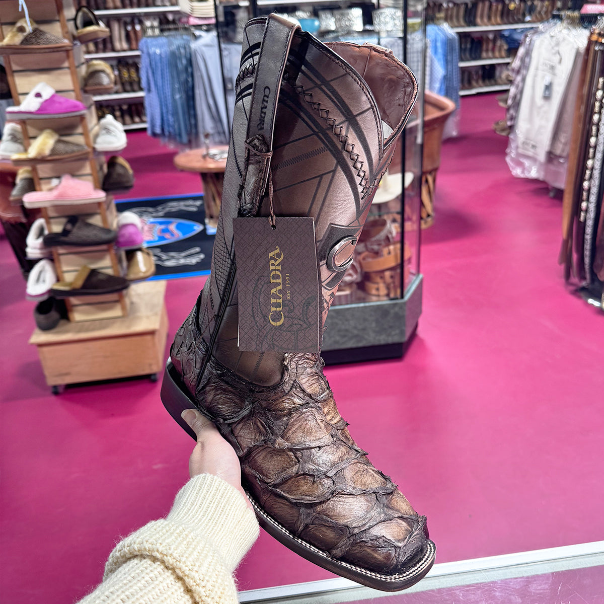  Pirarucu Square Toe Cowboy Boot