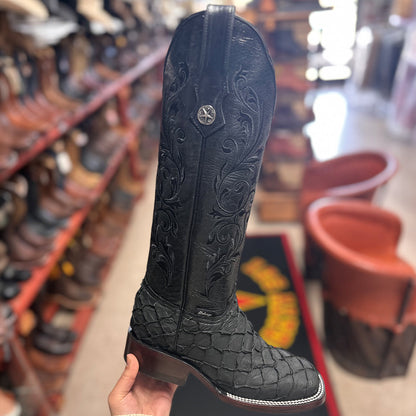  Women's Black Pirarucu Boots