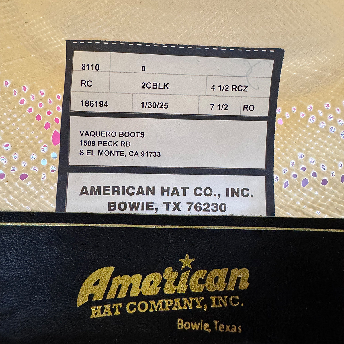  RC Cowboy Hat 8110
