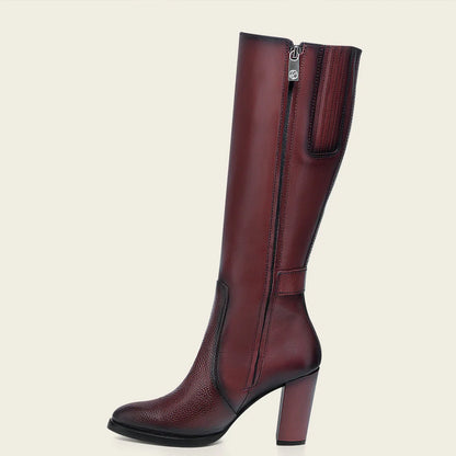  Ladies Wine Tall Boot