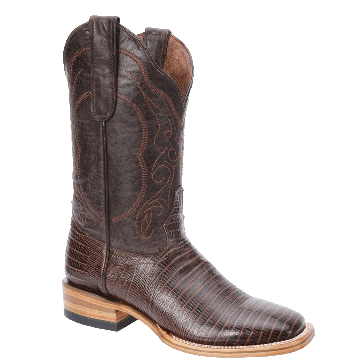  Brown Lizard Print Boots