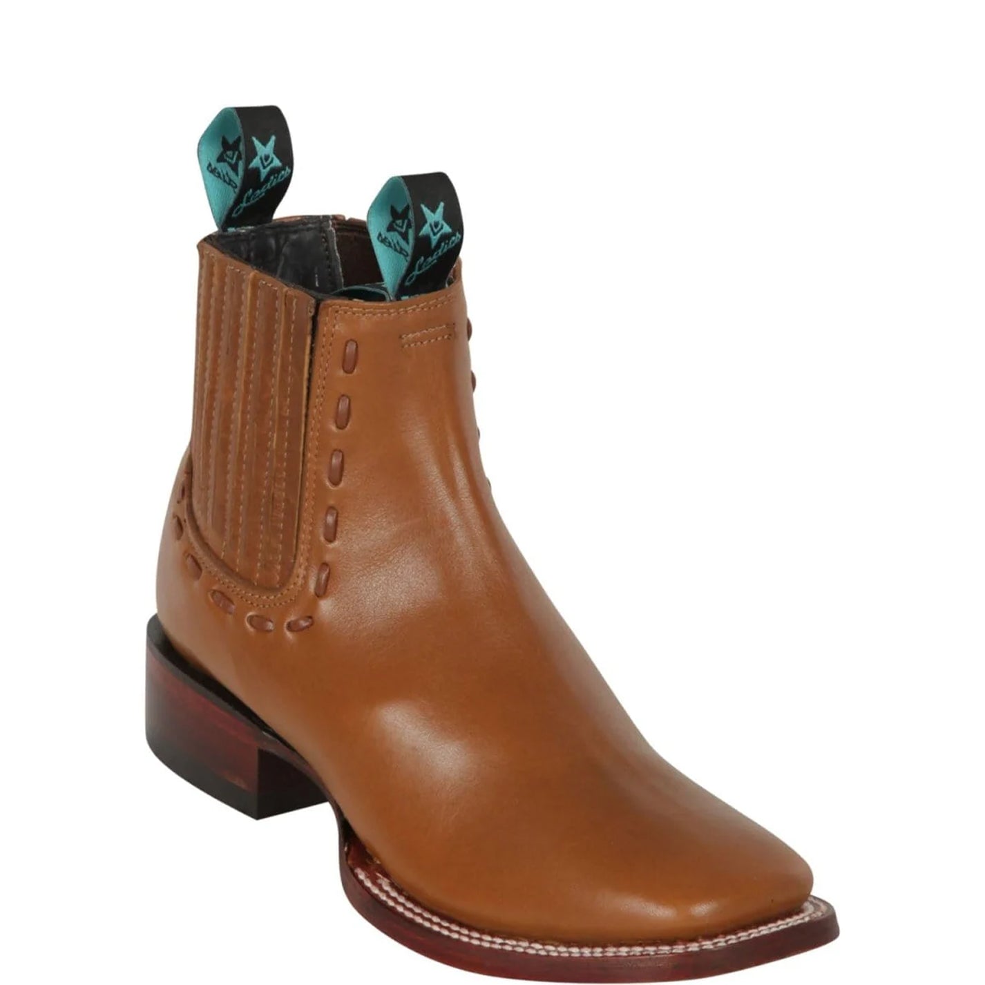  Women's Square Toe Booties Honey