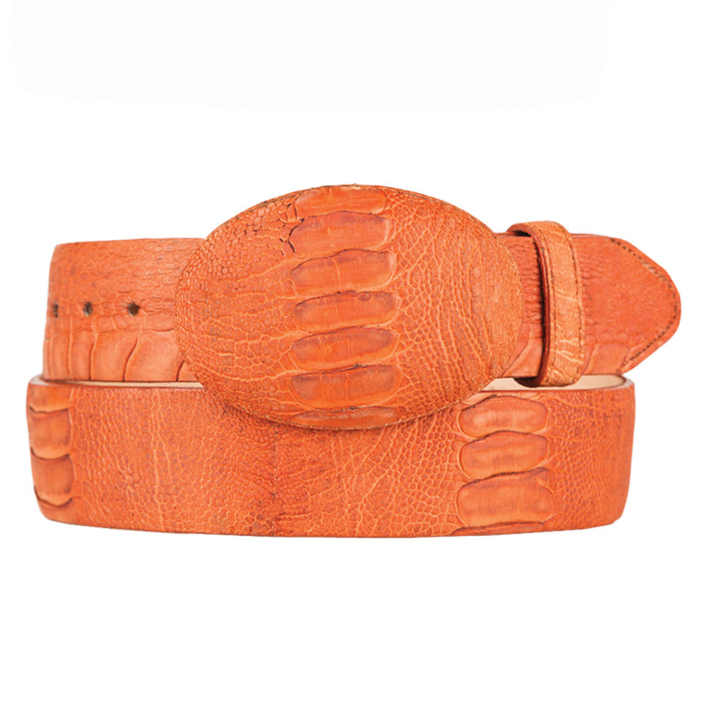  Men's Ostrich Leg Grasso Western Belts