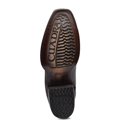 Brown Ostrich Zipper Boot