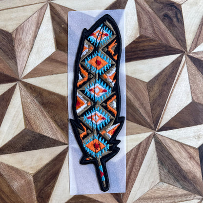 Handmade Feather Cowboy Hat Patches