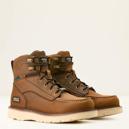 Ariat Rebar Wedge Moc Toe 6" Waterproof Work Boot