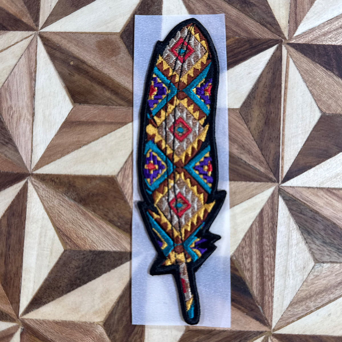 Handmade Feather Cowboy Hat Patches
