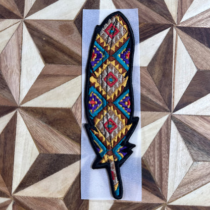 Handmade Feather Cowboy Hat Patches