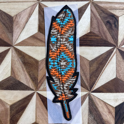 Handmade Feather Cowboy Hat Patches
