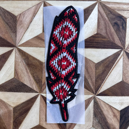 Handmade Feather Cowboy Hat Patches