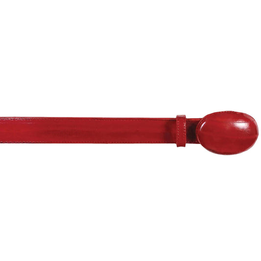  Red Eel Skin Belt