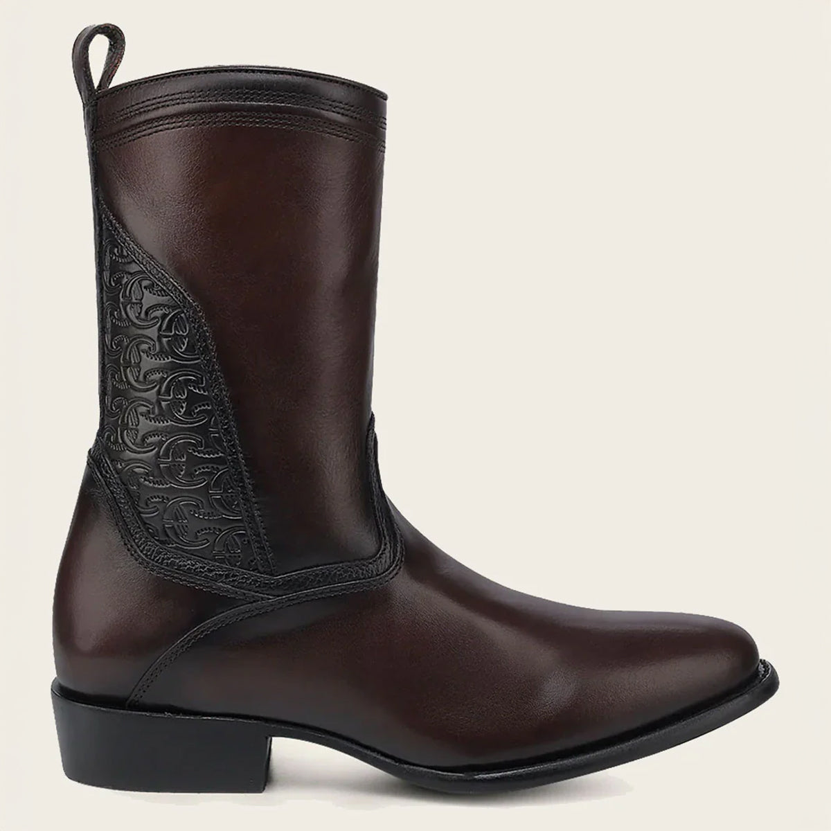  Chocolate Round Toe Boot