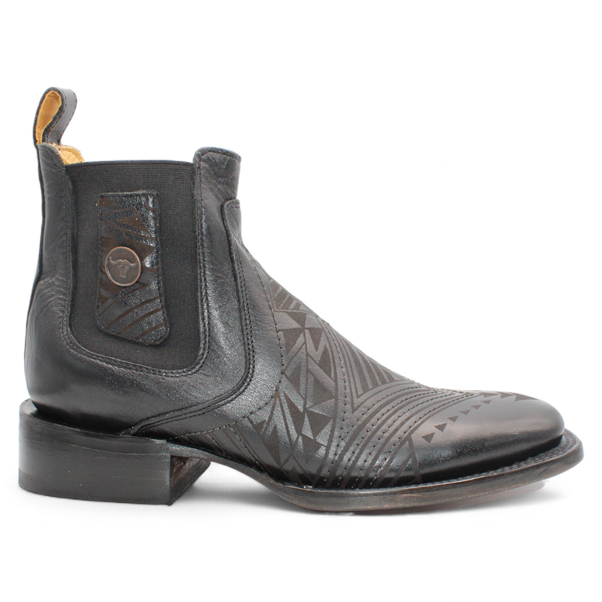  Ankle Laser Engraved Boots