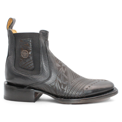  Ankle Laser Engraved Boots