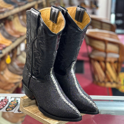  Men's Stingray Print Boots J-Toe